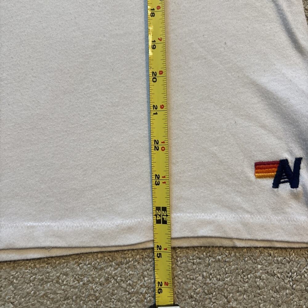 Aviator Nation Shirt Short Sleeve White Ringer California Repeat Pullover Sz XS - Picture 8 of 11